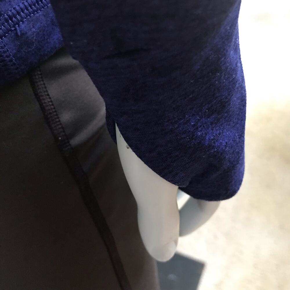 Eddie Bauer Blue Long Sleeve Polyester Shirt with Thumbholes Women's Size Large - Picture 5 of 7
